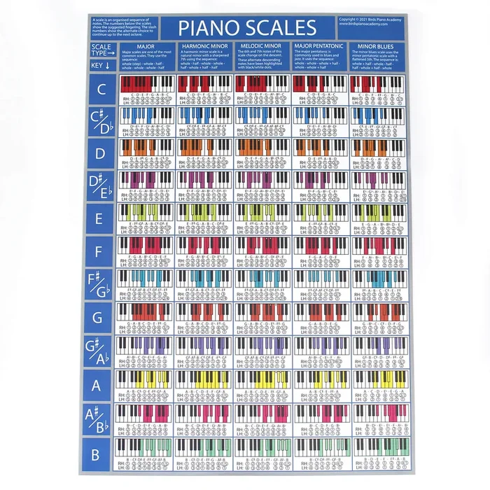 The Piano Scales Poster