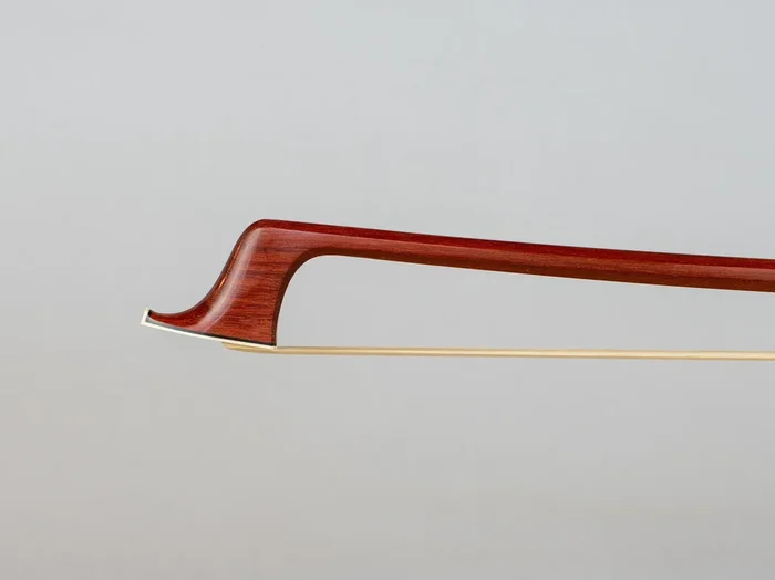 Thomas Dignan octagonal Pernambuco cello bow #958, green & silver silk grip, 78.9 gr, Boston, USA