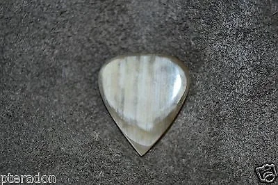 Timber Tones Jazz Tones Fat Buffalo White Horn Guitar Pick