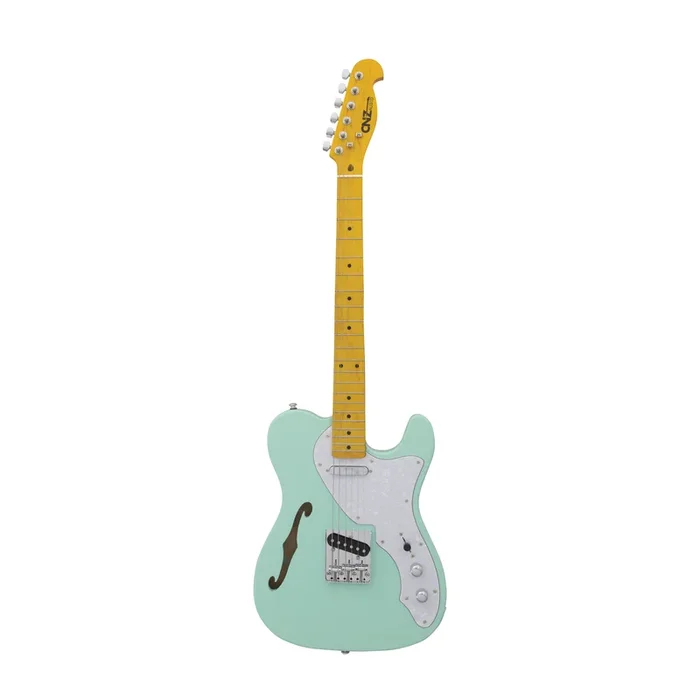 TL-SHH-SG-WHPG | Electric Guitar – Thinline Semi-Hollow – Surf Green w/White Pickguard