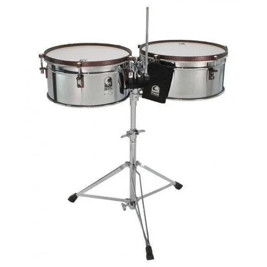 Toca Custom Deluxe Timbale Set 14″/15″ w/Antique Bronze Hw
