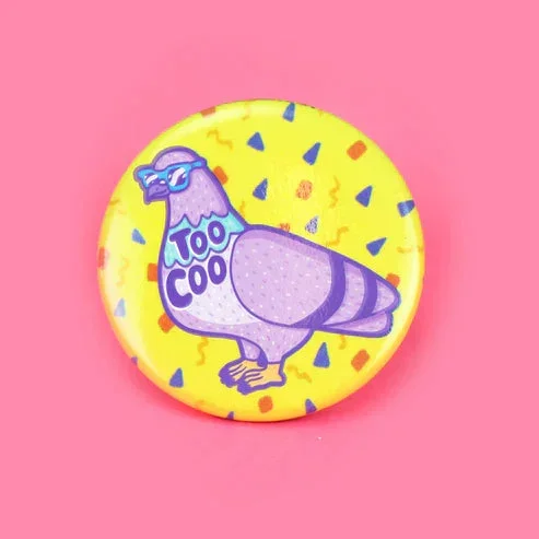 too coo pigeon button
