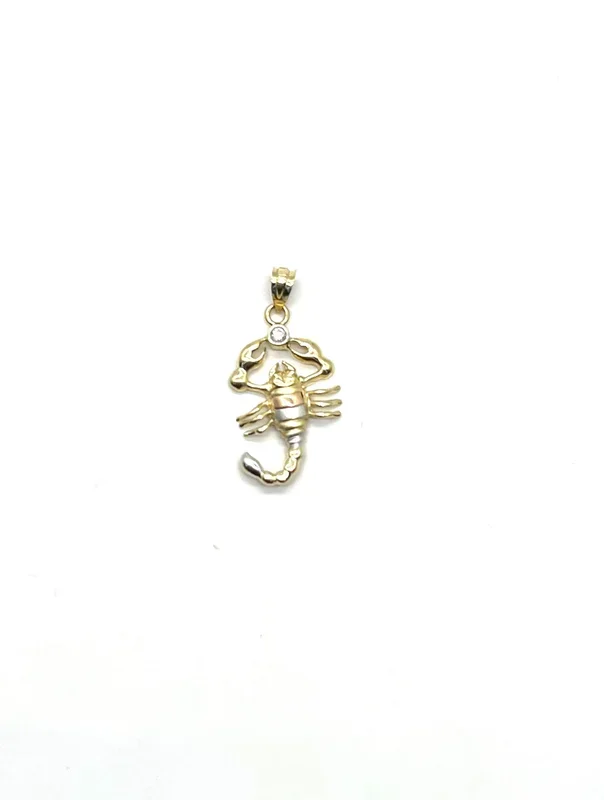Tricolor Scorpion Pendant with CZ