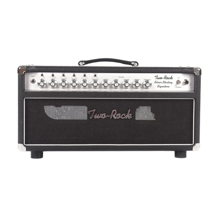 Two Rock Silver Sterling Signature 100W Head Silver Anodize Chasis w/Black Tolex & Silver Knobs