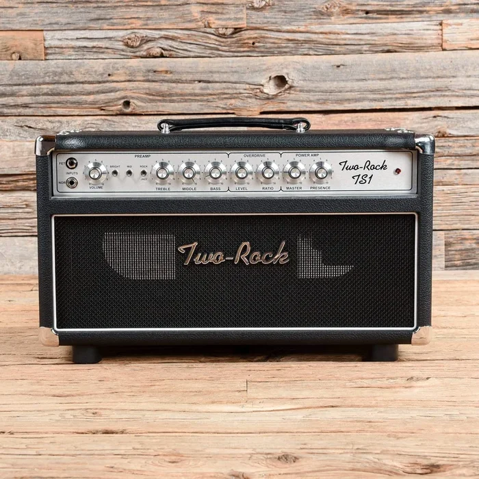Two Rock TS1 100W Head Silver Anodized Chasis Black Bronco Tolex w/Silver Skirted Knobs