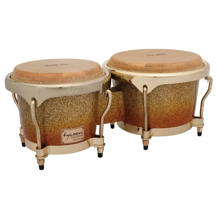 Tycoon Percussion 7 & 8 1/2 Master Platinum Sunrise Series Bongos