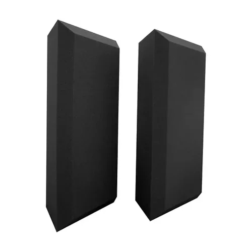 Ultimate Support UA-BTB-24 2 Bevel-Style Acoustic Bass Traps (12 x 12 x 24″, Charcoal, Pair)