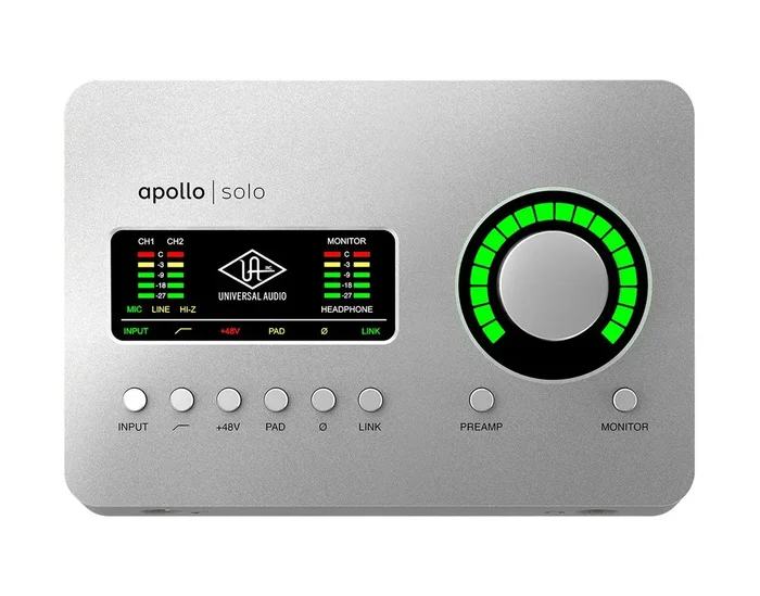 Universal Audio Apollo Solo Audio Interface with Thunderbolt Connections for Mac