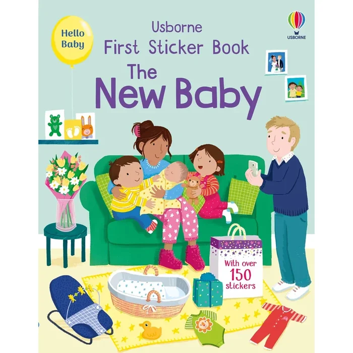 Usborne first sticker book the new baby