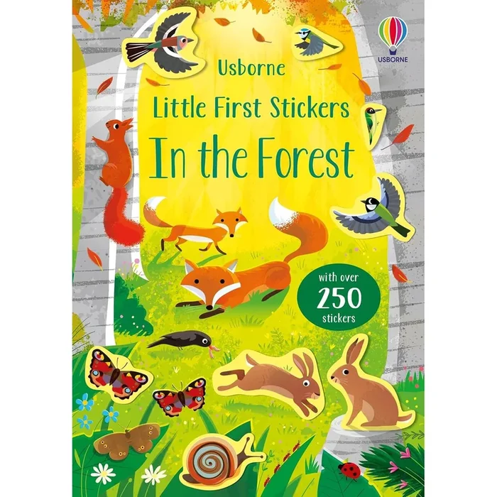 Usborne little first stickers in the forest