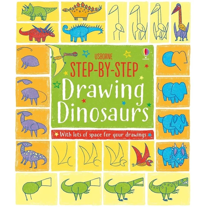 Usborne step-by-step drawing dinosaurs