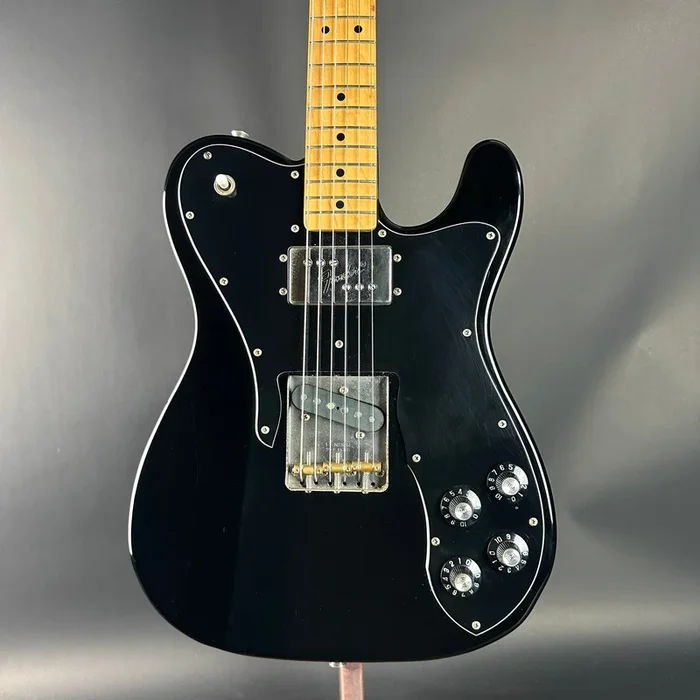 Used 1980s Fender MIJ Telecaster HS Black w/case TSU23341
