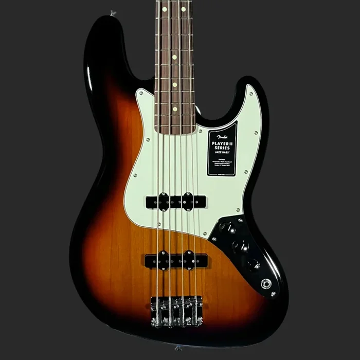 Used 2024 Fender Player II Jazz Bass 3 Color Sunburst w/Bag TFW2229
