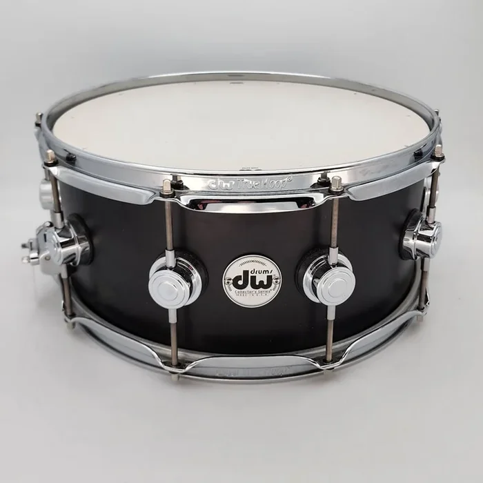 Used DW Collectors Maple Standard Snare Drum 14×6 Satin Black – Very Good