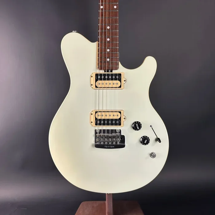 Used Ernie Ball Music Man Reflex White w/case TSU22388