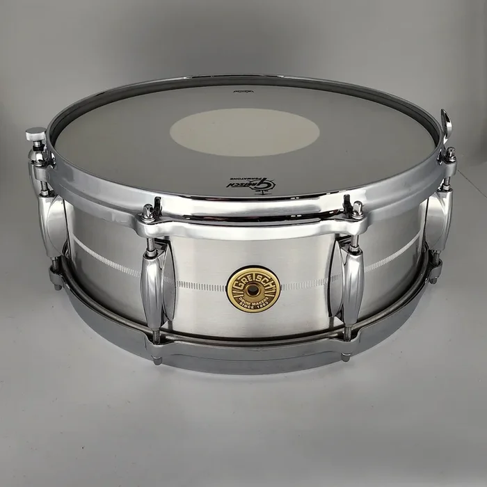 Used Gretsch USA Solid Aluminum Snare Drum 14×5