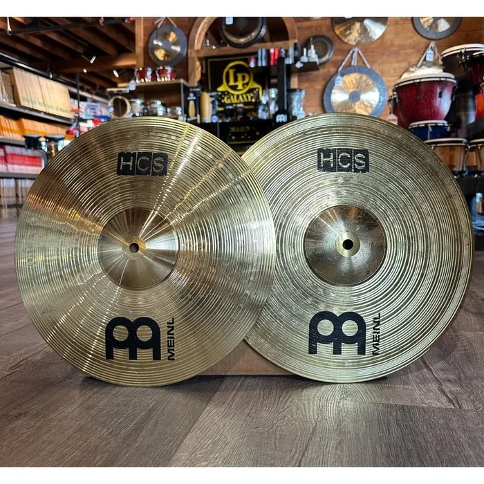 Used Meinl HCS Hi Hat Cymbals 14″