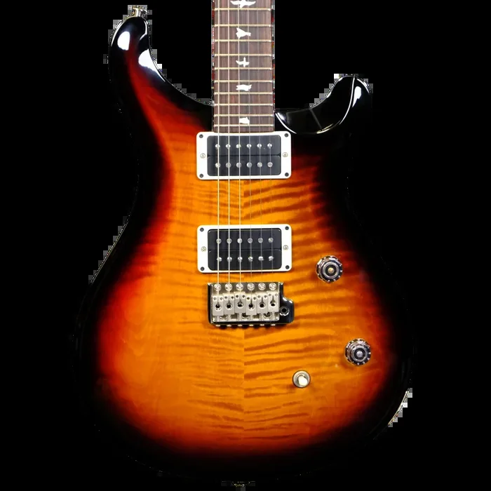 Used PRS CE 24 Electric Guitar – Amber Smokewrap Burst with Black Neck