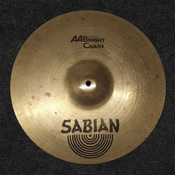 Used Sabian AA Bright Brilliant Crash Cymbal 16″