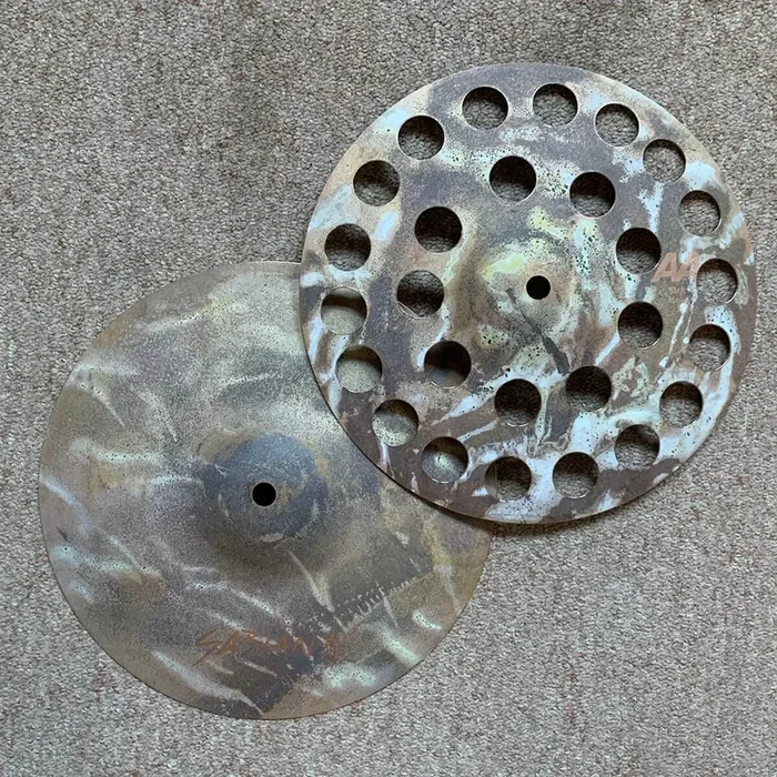 Used Sabian Big & Ugly AA Sick Hi Hat Cymbals 10″