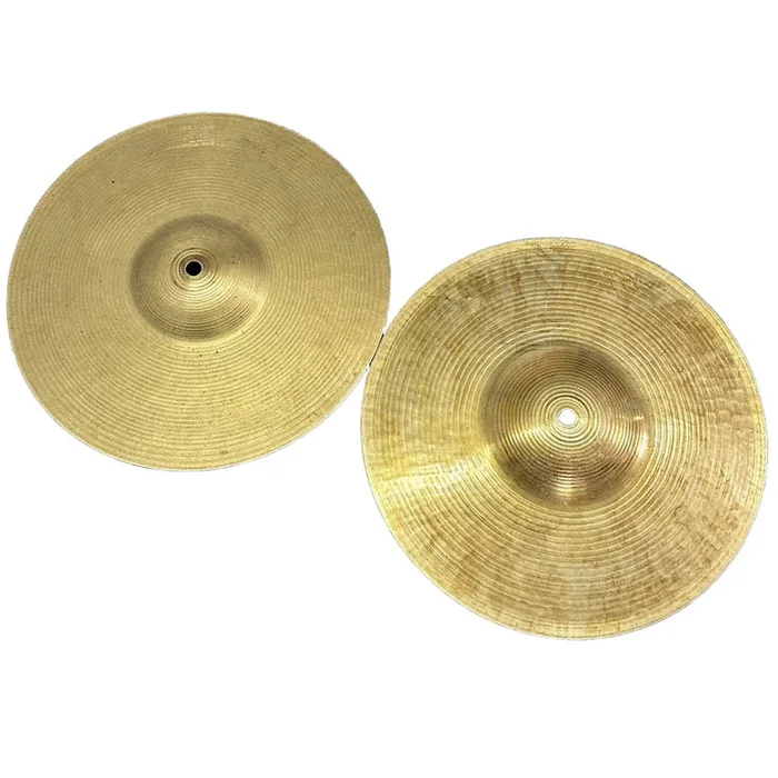 Used Vintage Paiste Formula 602 Hi Hat Cymbals 12″ 734/840 grams – Fair