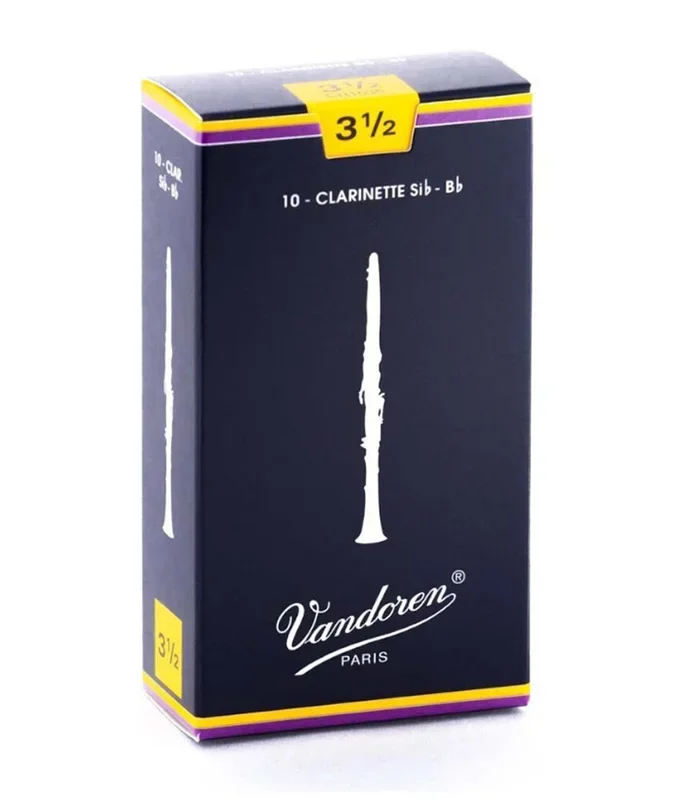 Vandoren CR1035 3 1/2 Strength Bb Clarinet Reeds – 10 Pack