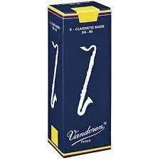 Vandoren CR123 Bass Clarinet Traditional Reeds Strength 3; Box of 5
