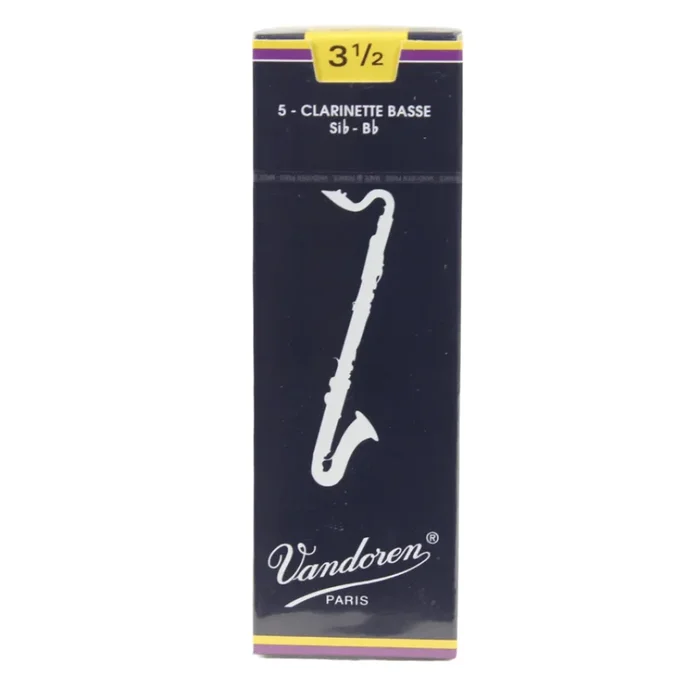 Vandoren CR1235 #3.5 Bass Clarinet Reeds – Box of 5