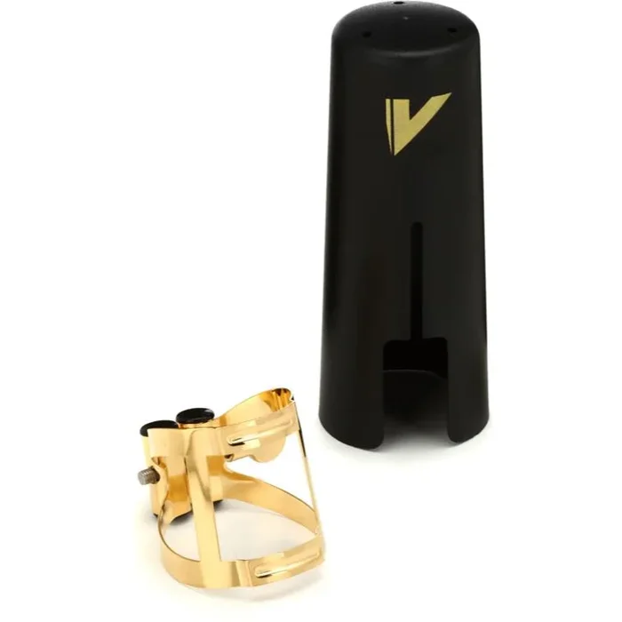 Vandoren LC58DP M|O Tenor Saxophone Ligature & Cap – Gilded Gold Finish