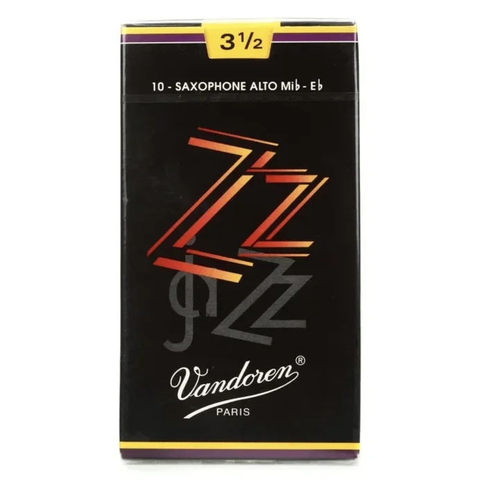 Vandoren SR4135 ZZ Alto Saxophone Reeds, Strength 3.5, Box of 10