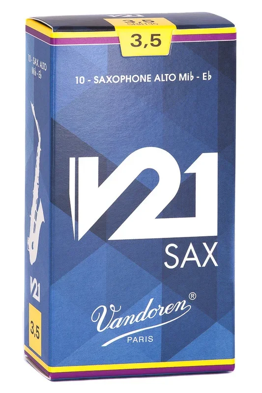 Vandoren SR8135 V21 Alto Saxophone Reed – Strength: 3.5 (10 Pack)