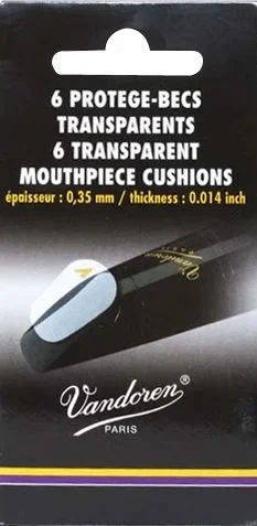 Vandoren VMC6plus 6 Thin Clear Mouthpiece Cushions