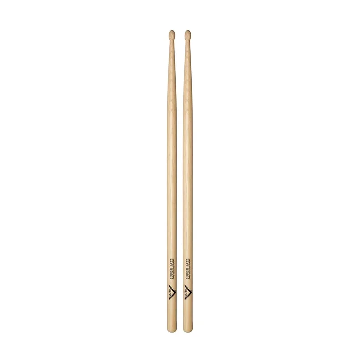 Vater American Hickory Drumsticks – Super Jazz – Wood Tip