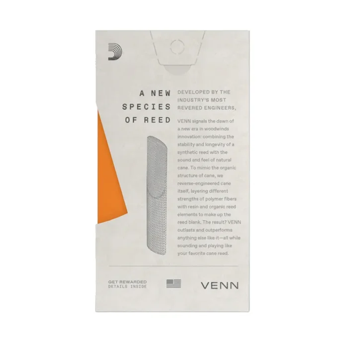 VENN by D’Addario VAS0140G2 #4 Alto Saxophone Reed – Generation 2