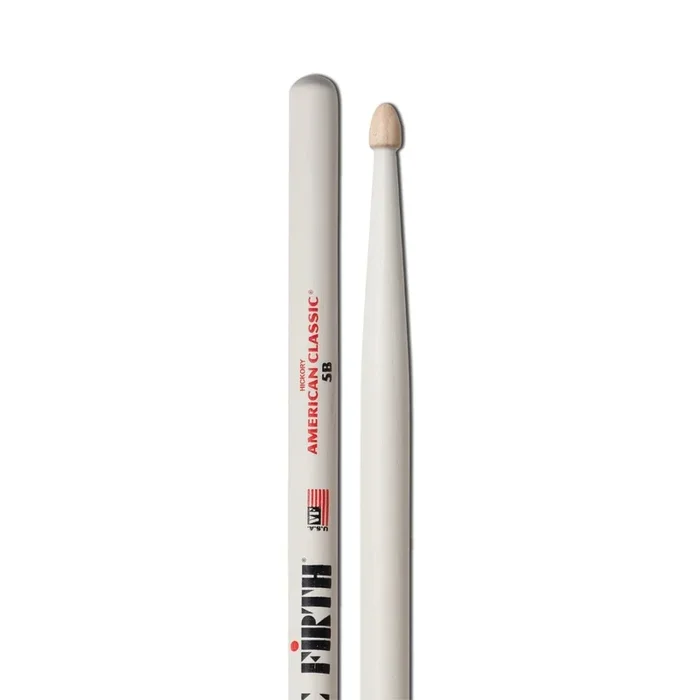 Vic Firth American Classic Drumsticks – 5B – White Finish
