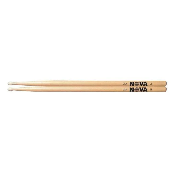 Vic Firth NO2BN Nova 2B Nylon Tip Drum Sticks, Pair