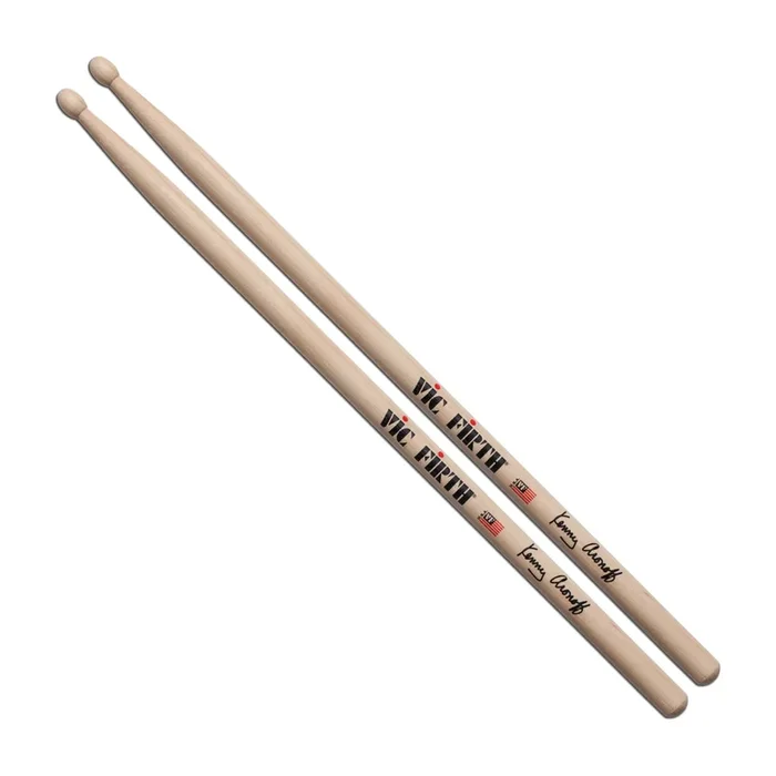 Vic Firth PP Signature Series Kenny Aronoff Drum Sticks – Wood Oval Tip – Hickory