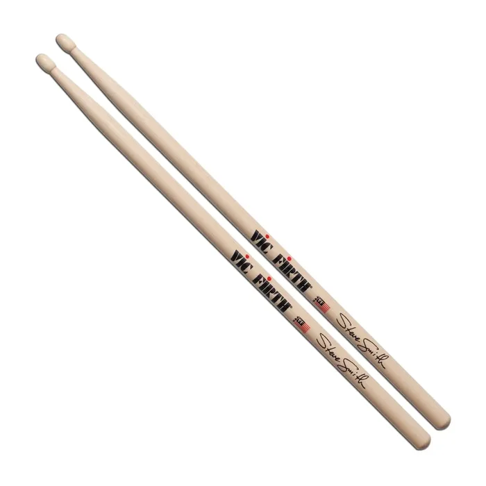 Vic Firth SSS Signature Series Steve Smith Drum Sticks – Wood Oval Tip – Hickory