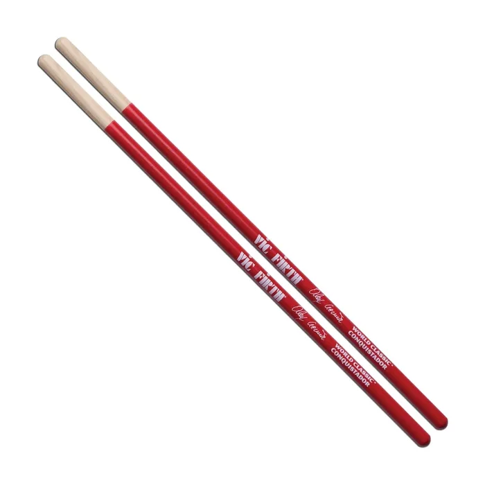 Vic Firth VFSAA Alex Acuna “Conquistador” Baquetas de Timbal Rojas