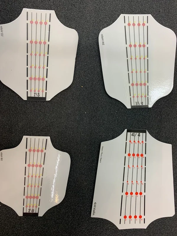 Violin finger placement / finger position stickers 3/4 Size