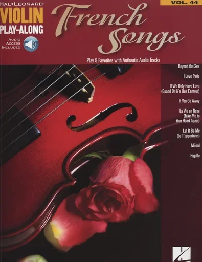 Violin Play-Along: French Songs (violin part with internet audio access included)