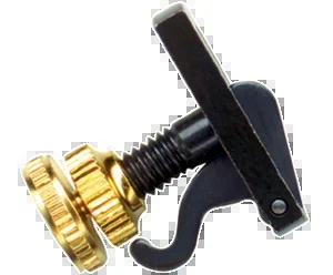 Violin String Adjuster Black with Gold Screw for Loop End Strings 3/4-4/4