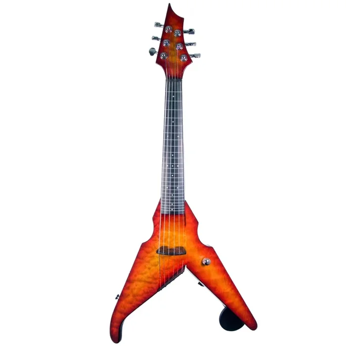 Violons en bois Viper 6 frettes, Quilt Black Cherry Burst