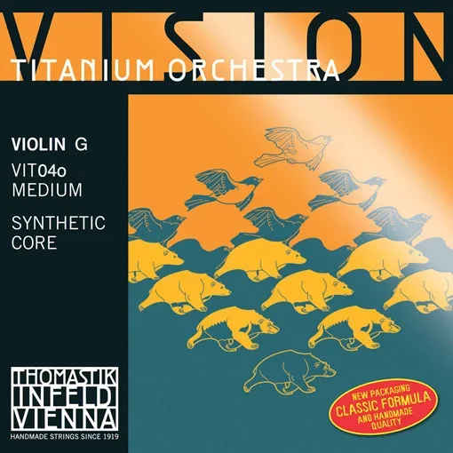 VISION Titanium Orchestra violin G string, silver wound, medium, by Thomastik-Infeld