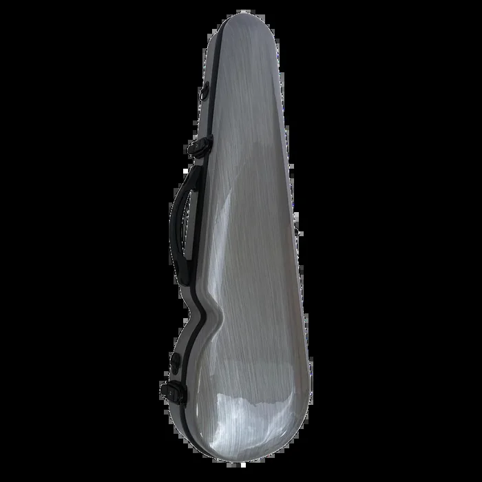 Vivo Polycarbonate Shaped Viola Case 15″-15.5″ Brushed Silver