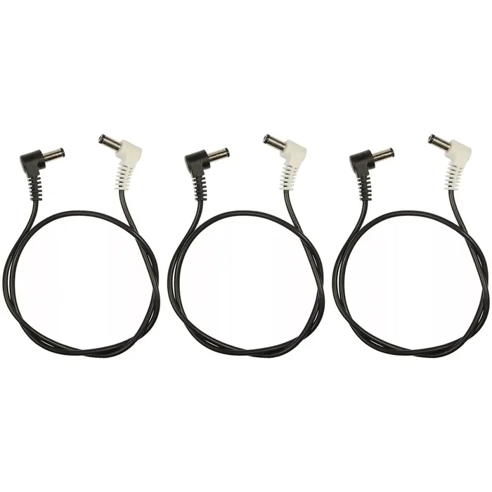 Voodoo Lab Cable 2.1mm Reverse Polarity Center Positive Right-Right 18″ 3 Pack Bundle