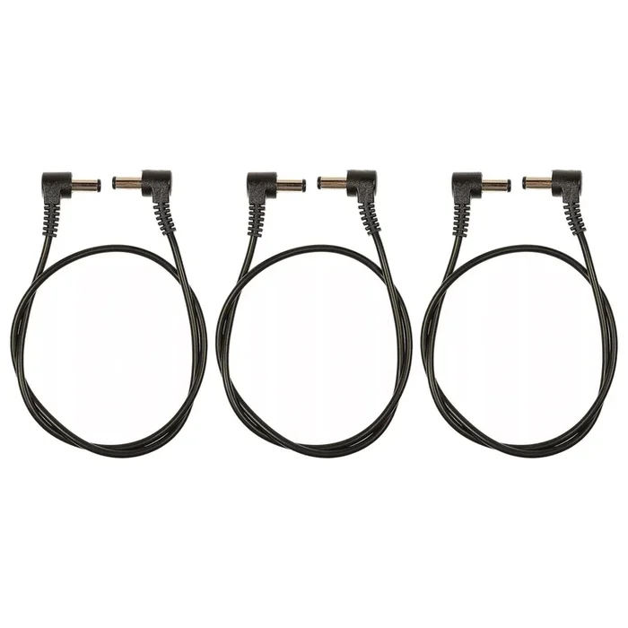 Voodoo Lab Cable 2.1mm Standard Polarity Center Negative Right-Right 18″ 3 Pack Bundle