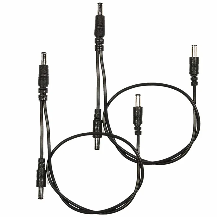 Voodoo Lab Cable Voltage Doubler Standard Polarity Center Negative 18″ 2 Pack Bundle