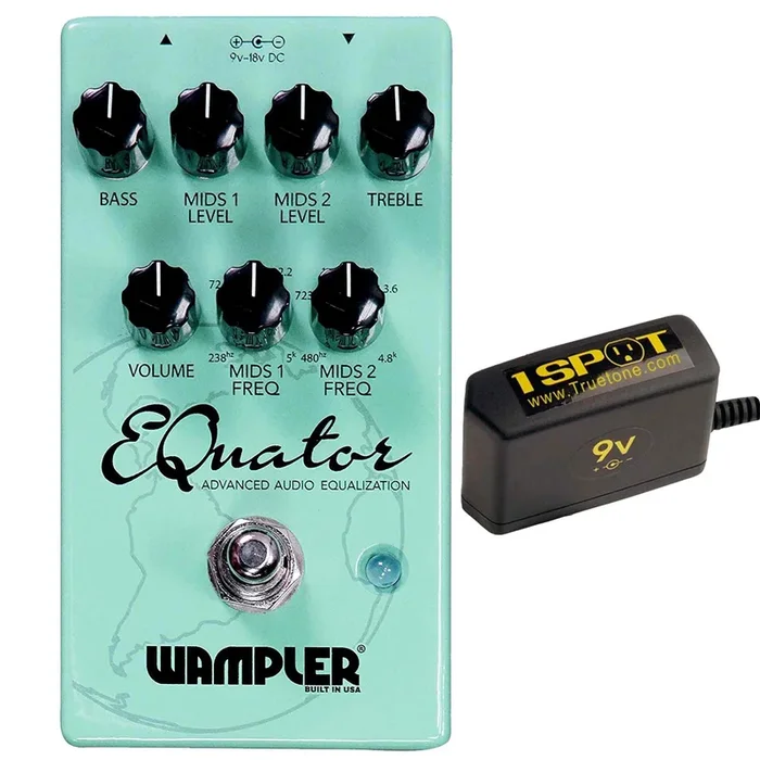 Wampler Equator EQ Bundle w/ Truetone 1 Spot Space Saving 9v Adapter