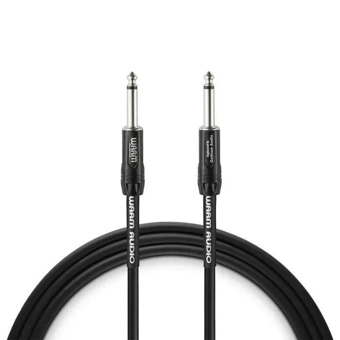 Warm Audio Pro-TS-10′ Pro Silver Straight to Straight Instrument Cable – 10-foot